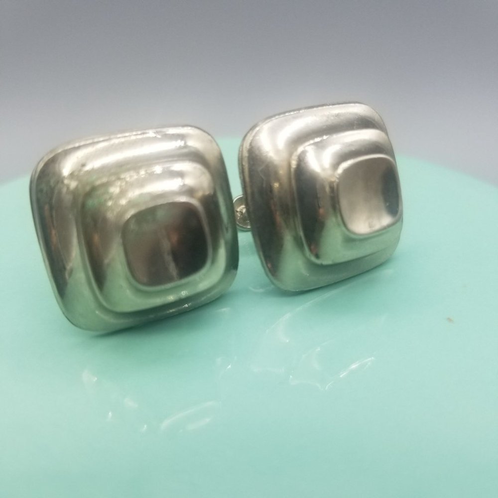 Vintage Lisner Screw Back Art Deco Earrings